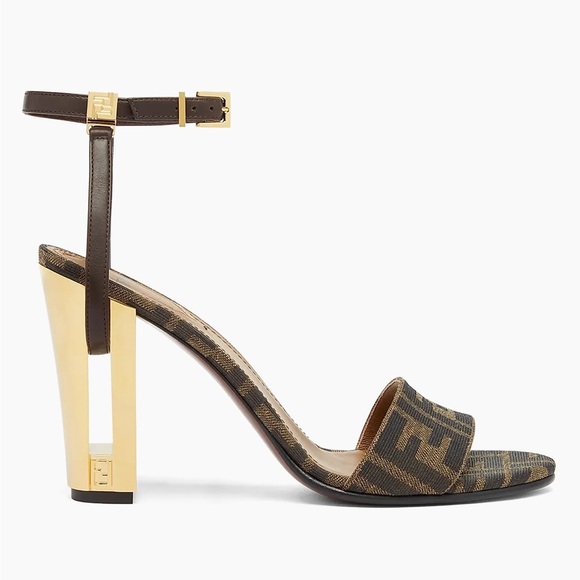 Fendi Shoes - Fendi
FF 95MM Traced Heel Sandals